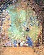 Odilon Redon Profile in an Arch painting